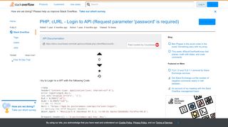 
                            10. PHP, cURL - Login to API (Request parameter 'password' is required ...