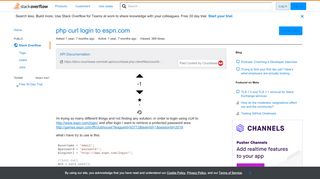 
                            13. php curl login to espn.com - Stack Overflow