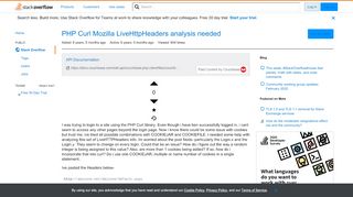 
                            12. PHP Curl Mozilla LiveHttpHeaders analysis needed - Stack Overflow