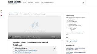 
                            13. PHP cURL Submit Form Post Method (Session Entführung) | Aziz Ozbek