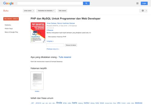 
                            11. PHP dan MySQL Untuk Programmer dan Web Developer