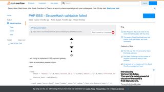
                            7. PHP EBS - SecureHash validation failed - Stack Overflow