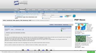 
                            4. php Einfacher Login ohne Datenbank (mit html) - PHP-resource.de