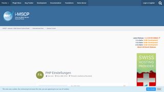 
                            7. PHP Einstellungen - German Corner - i-MSCP - internet - Multi ...