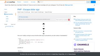 
                            2. PHP - Escape dollar sign - Stack Overflow