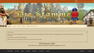 
                            1. PHP Externer LOGIN | Die Stämme - Forum