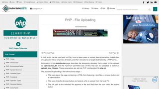 
                            9. PHP File Uploading - Tutorialspoint