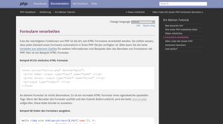 
                            6. PHP: Formulare verarbeiten - Manual