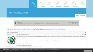 
                            1. PHP-Fusion Deutschland - Offizielle Supportseite - Forum: Login im ...