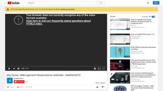 
                            11. php Fusion: Selbst gemacht Streamrahmen einbinden ... - YouTube