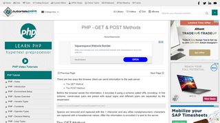 
                            10. PHP GET and POST Method - Tutorialspoint