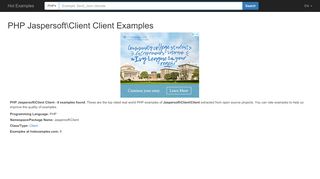 
                            13. PHP jaspersoft\client Client Examples - Hot Examples