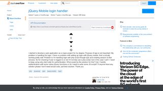 
                            6. php - jQuery Mobile login handler - Stack Overflow