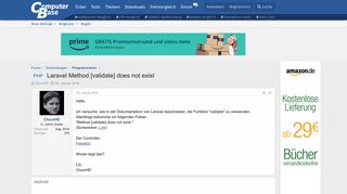 
                            6. PHP - Laravel Method [validate] does not exist | ComputerBase Forum