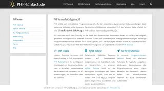 
                            4. PHP lernen – PHP lernen leicht gemacht