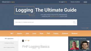 
                            2. PHP Logging Basics -The Ultimate Guide to Logging - Loggly