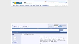 
                            5. PHP Login/ Angemeldet bleiben. - Klamm.de