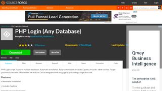 
                            12. PHP Login (Any Database) download | SourceForge.net