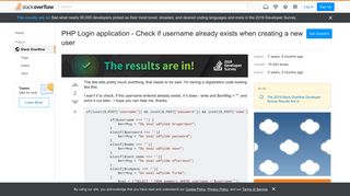 
                            10. PHP Login application - Check if username already exists when ...