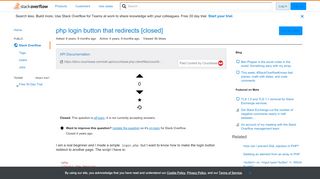 
                            13. php login button that redirects - Stack Overflow