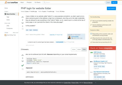 
                            2. PHP login for website folder - Stack Overflow