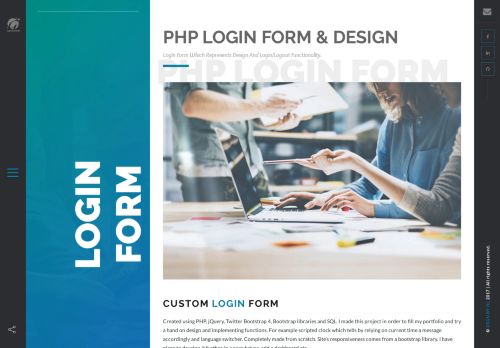 
                            11. PHP Login form & design – DSGN BY HL
