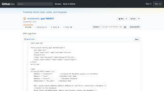 
                            8. PHP: Login Form · GitHub