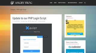 
                            1. PHP Login Script – Angry Frog