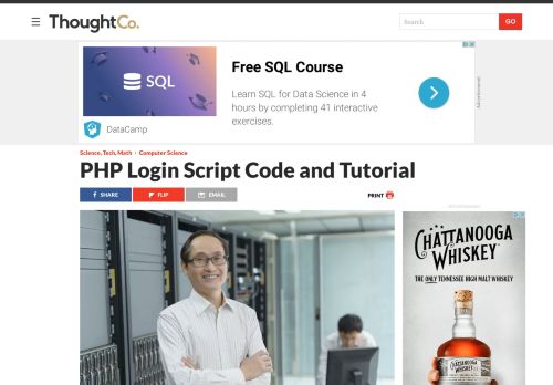 
                            10. PHP Login Script Code and Tutorial - ThoughtCo