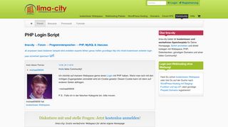 
                            5. PHP Login Script - Lima-City