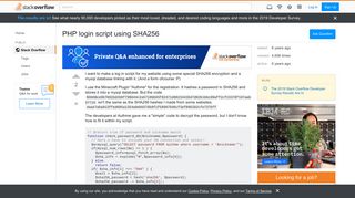 
                            9. PHP login script using SHA256 - Stack Overflow