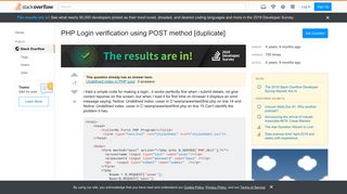 
                            10. PHP Login verification using POST method - Stack Overflow