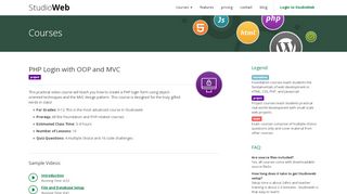 
                            10. PHP Login with OOP and MVC Course | StudioWeb