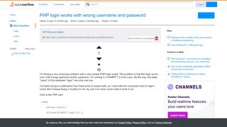 
                            11. PHP login works with wrong username and password - Stack Overflow