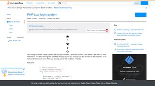 
                            6. PHP Lua login system - Stack Overflow
