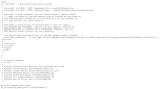 
                            6. <?php /** MantisBT - a php based bugtracking system * * Copyright ...