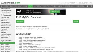 
                            1. PHP: MySQL Database - W3Schools