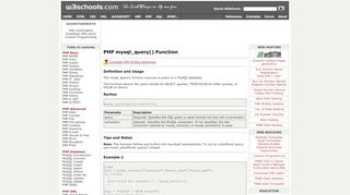 
                            4. PHP mysql_query() Function - W3Schools