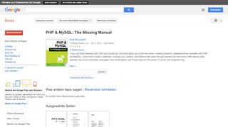 
                            11. PHP & MySQL: The Missing Manual