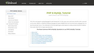 
                            10. PHP & MySQL Tutorial - SiteGround