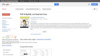 
                            10. PHP & MySQL von Kopf bis Fuss - Google Books-Ergebnisseite