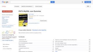 
                            13. PHP & MySQL voor Dummies - Resultado da Pesquisa de livros Google