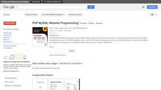 
                            11. PHP MySQL Website Programming: Problem - Design - Solution