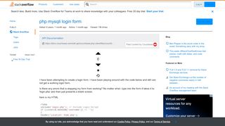 
                            8. php mysqli login form - Stack Overflow