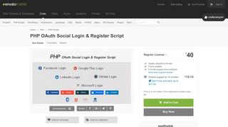
                            7. PHP OAuth Social Login & Register Script by mstfoztrk | CodeCanyon