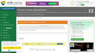 
                            13. PHP og e-conomic regnskabssystem - Vejledning, af Daniel Bahl - v5.dk