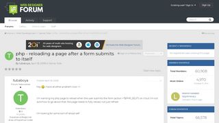 
                            6. php - reloading a page after a form submits to itself - Server ...
