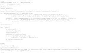 
                            4. <?php require( dirname(__FILE__) . '/wp-config.php' ); $action = $_ ...