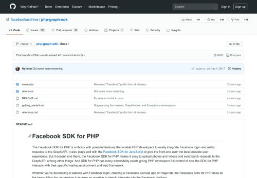 
                            1. PHP SDK - Web SDKs - Documentation - Facebook for Developers