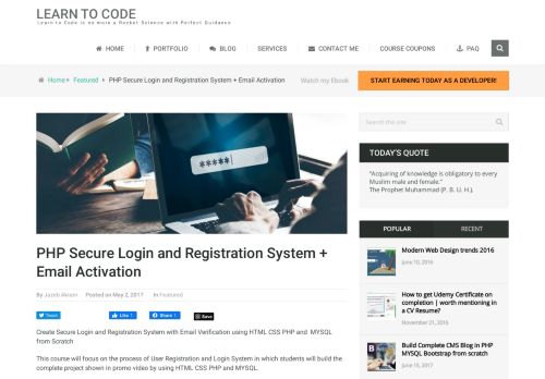 
                            5. PHP Secure Login and Registration System + Email ...